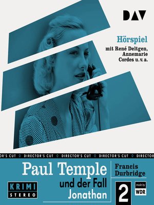 cover image of Paul Temple und der Fall Jonathan (Original-Radio-Fassung)